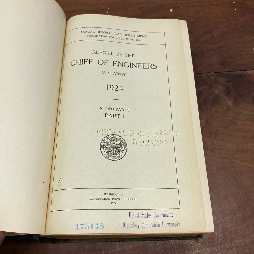 Annual Report Chief Engineers US Army 1924 Part 1 War Dept GPO History